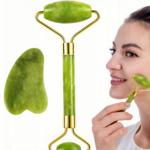 Roller Jadeitowy Do Twarzy + GUA SHA